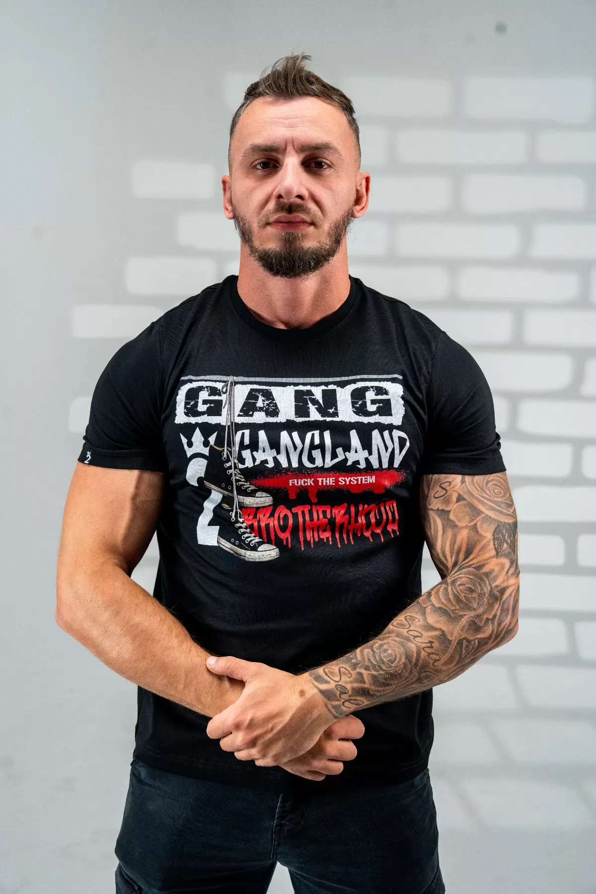 GANGLAND - 2BRO - BLACK - MAJICA - 3