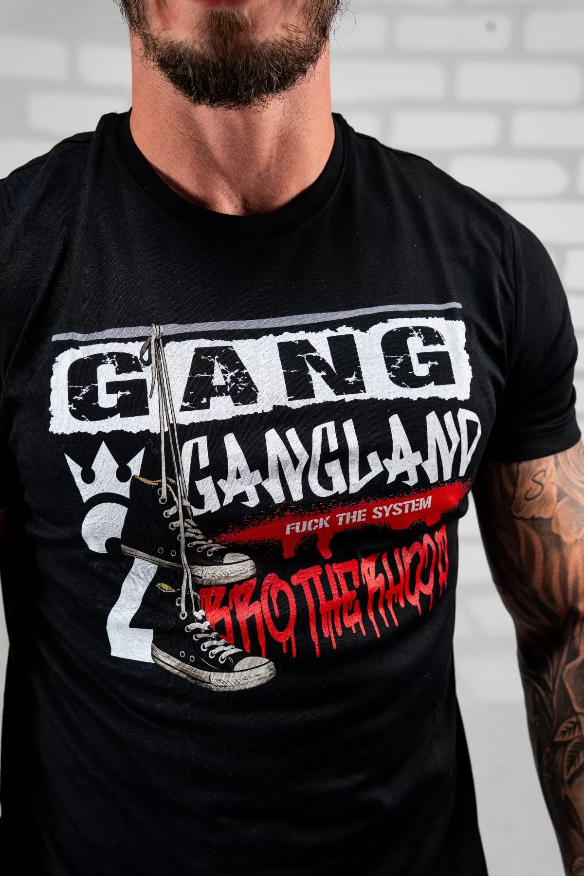 GANGLAND - 2BRO - BLACK - MAJICA - 5