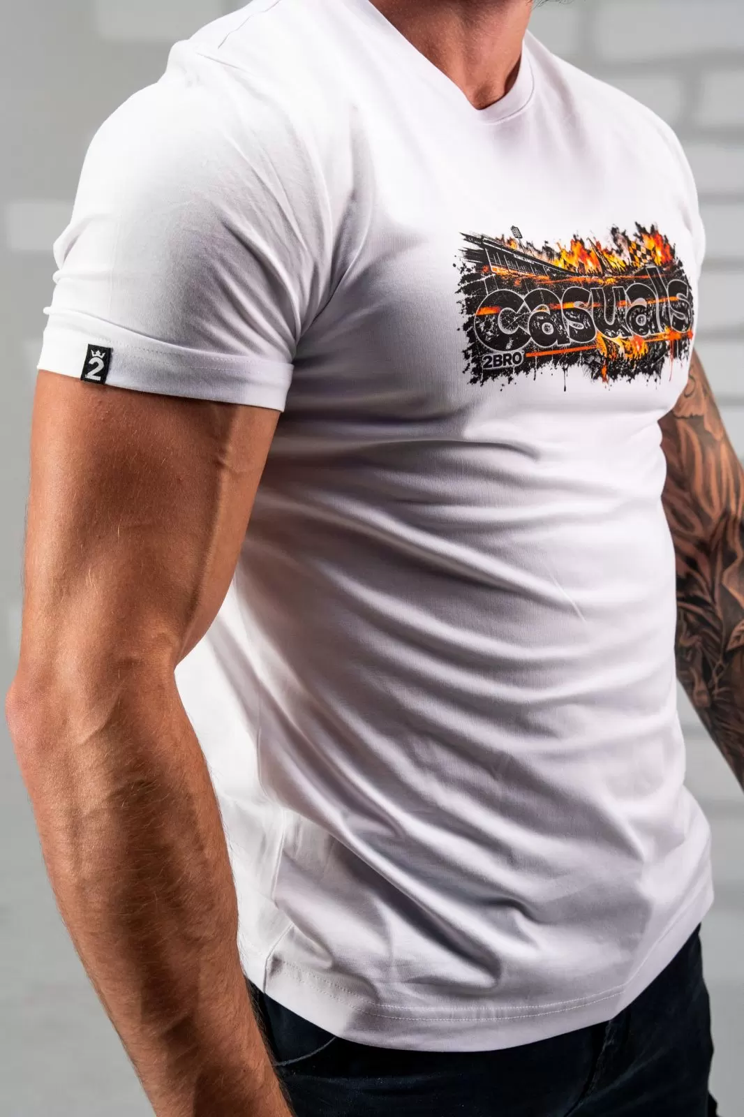 CASUALS - 2BRO - MAJICA - WHITE