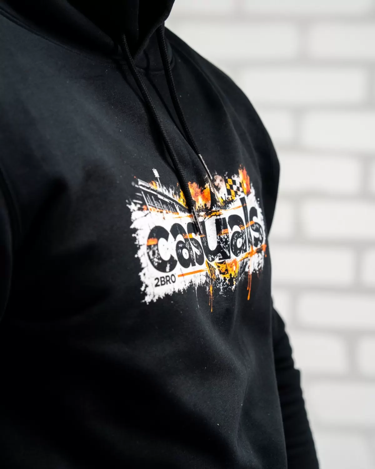 CASUALS - 2BRO - HOODIE - BLACK - 3