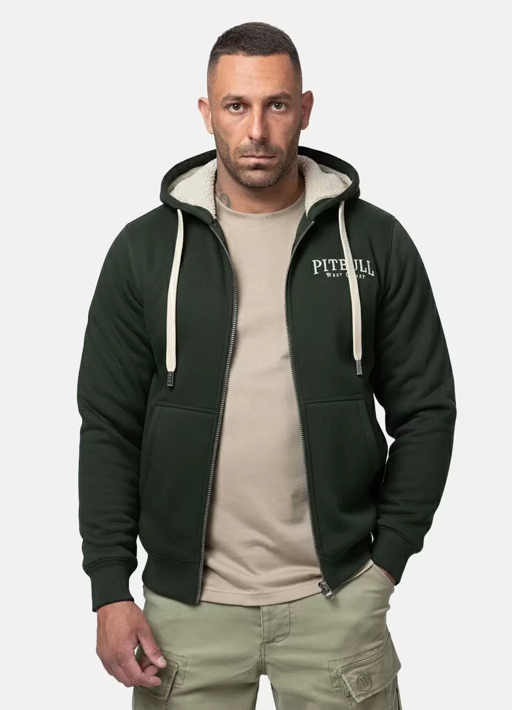 Zip-up hoodie RUFFIN DETROIT - GREEN - 6