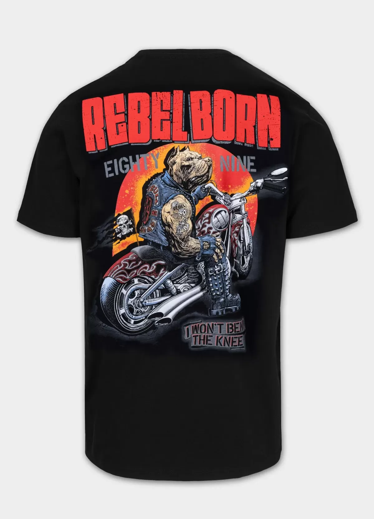 REBEL BORN - PITBULL - MAJICA - BLACK - 4