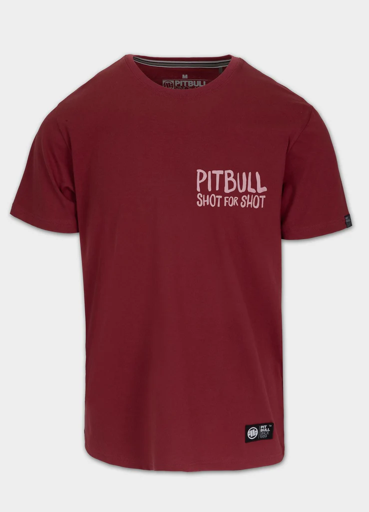 Pitbull - SHOT FOR SHOT - Burgundy - Majica - 2