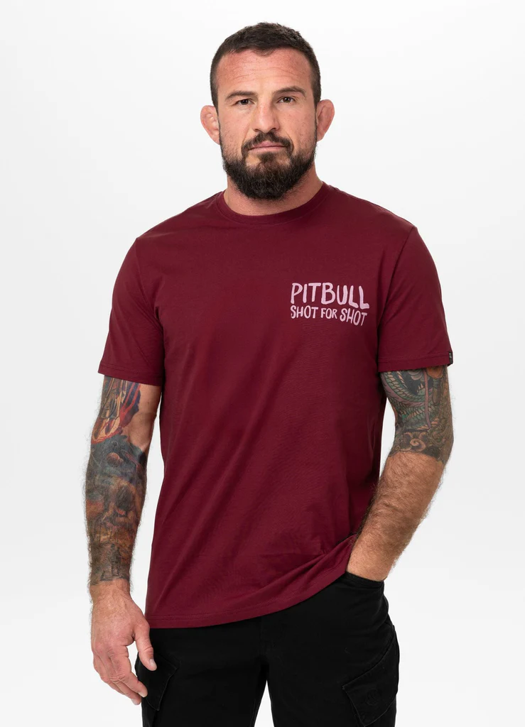 Pitbull - SHOT FOR SHOT - Burgundy - Majica - 3