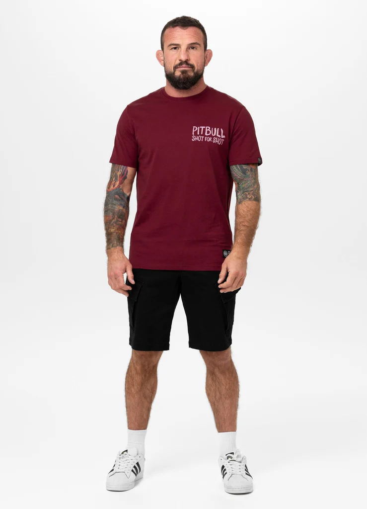 Pitbull - SHOT FOR SHOT - Burgundy - Majica - 4