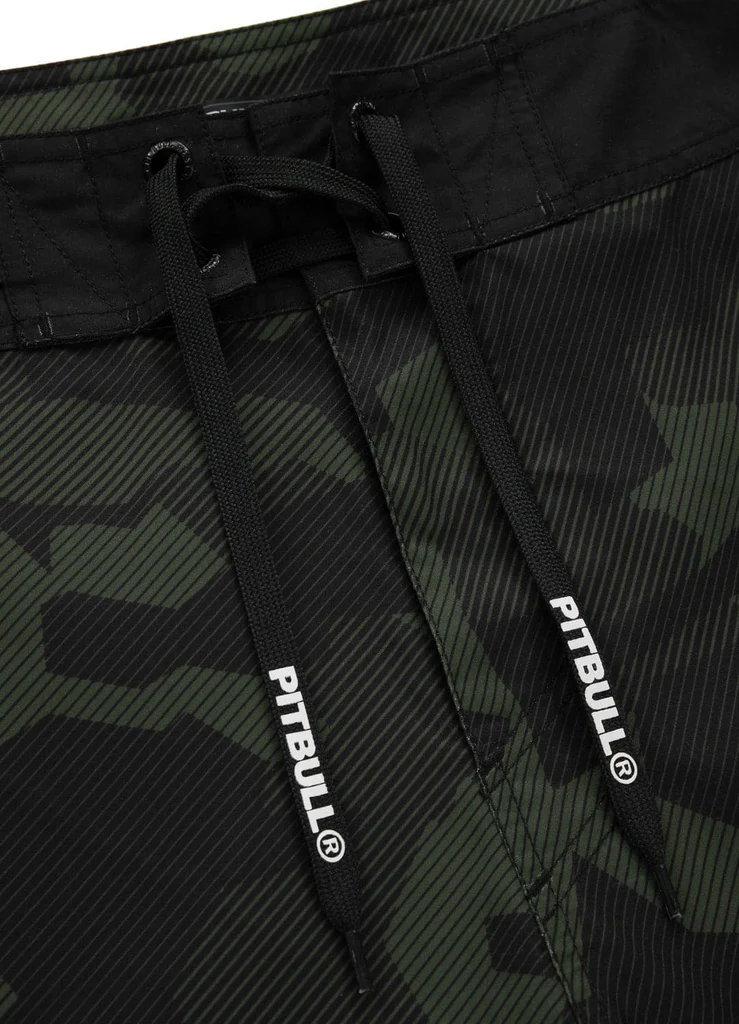 Pitbull - HILLTOP - BLACK/OLIVE - Kupaći Šorc - 4