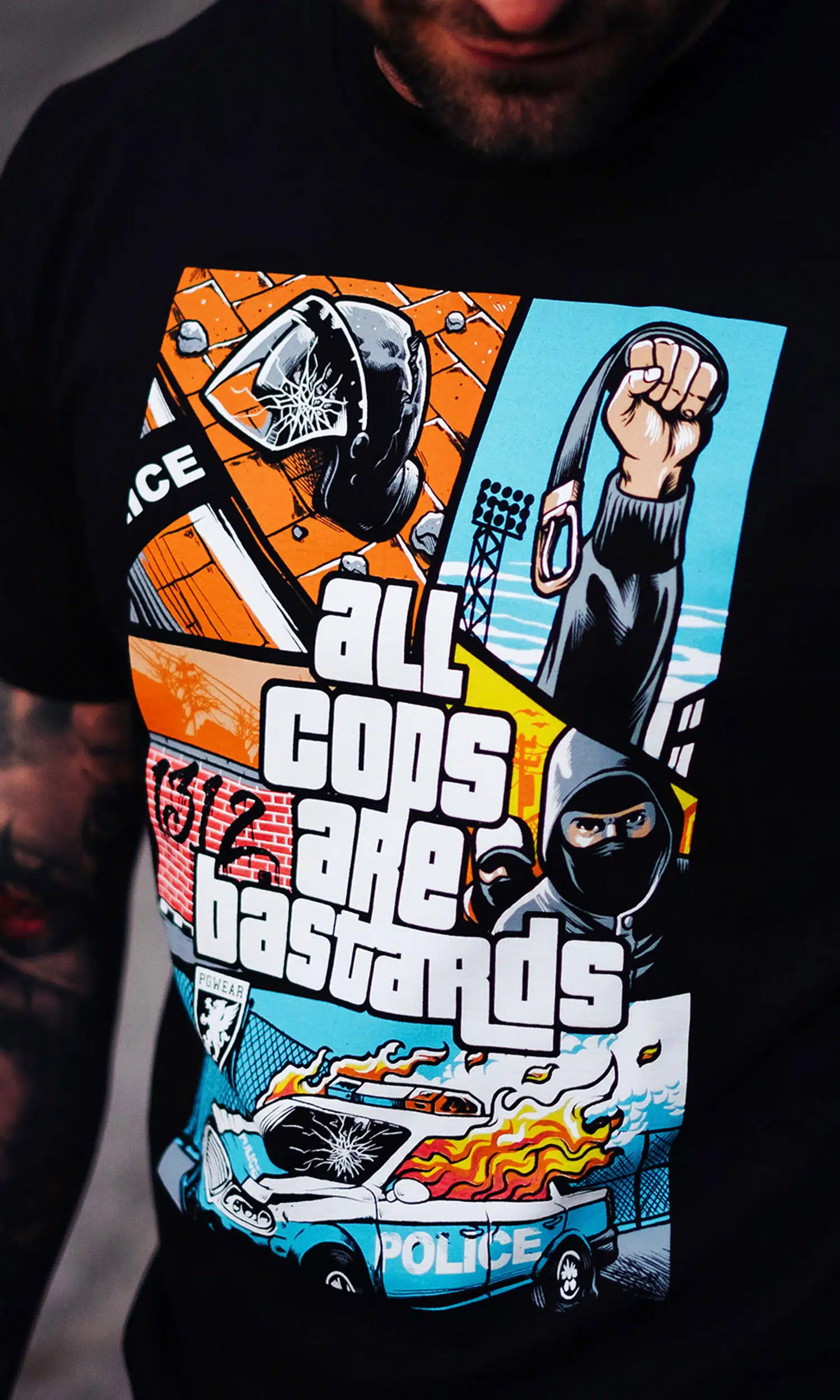 PG WEAR - ACAB - GTA - BLACK - Majica - 2