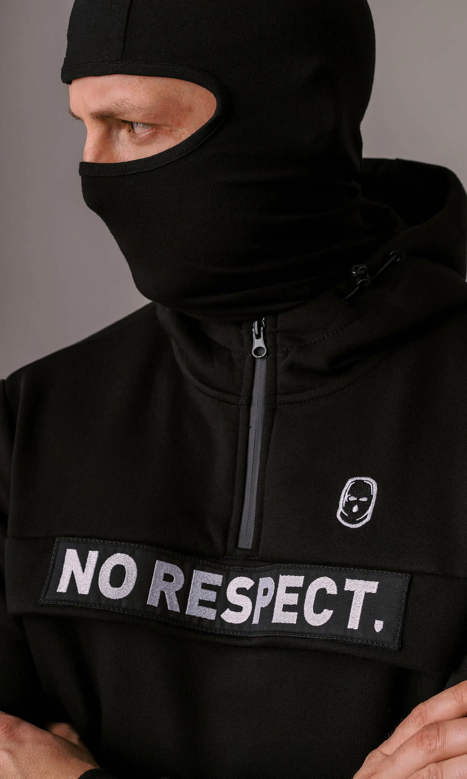PG WEAR - Striker - No Respect - BLACK - DUKSERICA Full Face - 2