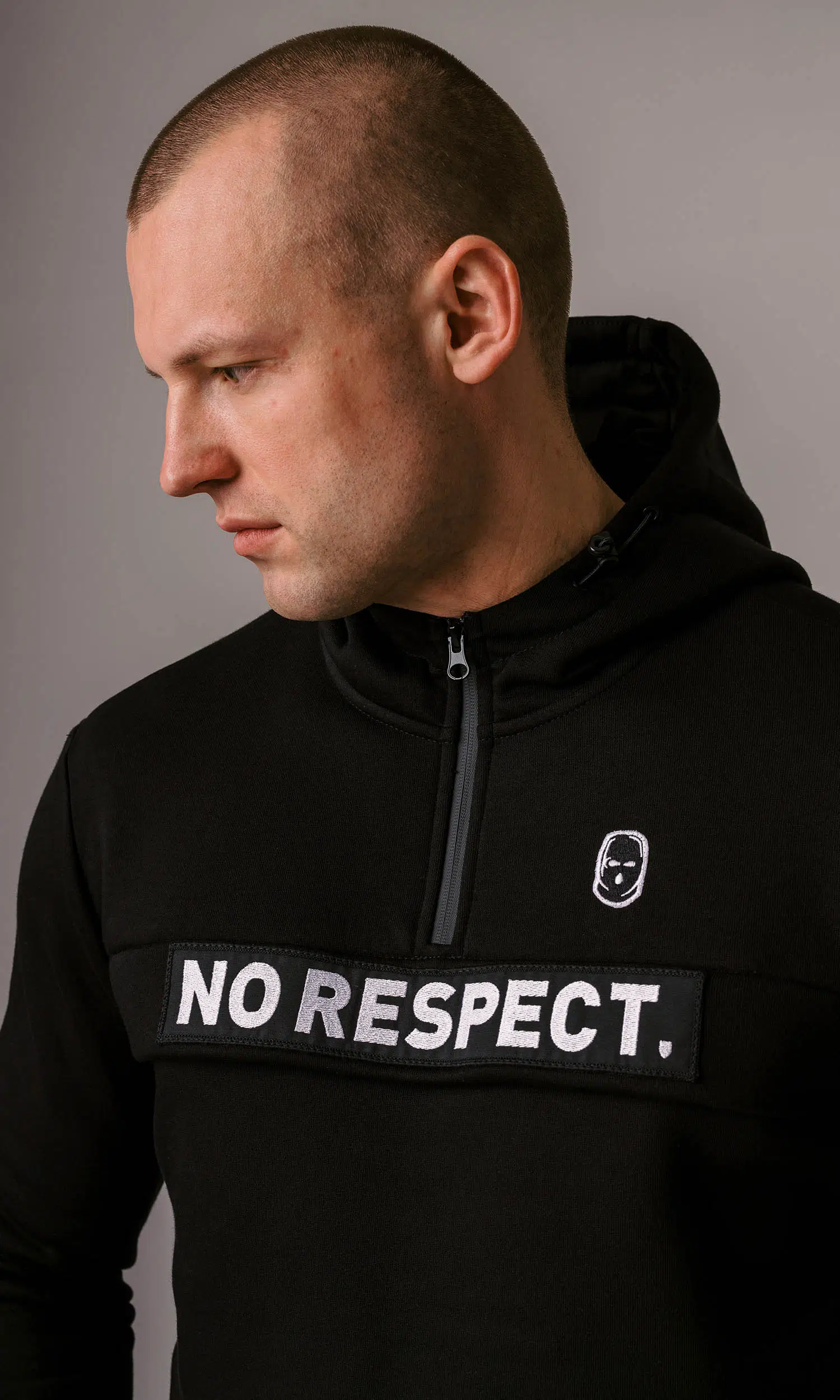 PG WEAR - Striker - No Respect - BLACK - DUKSERICA Full Face - 3