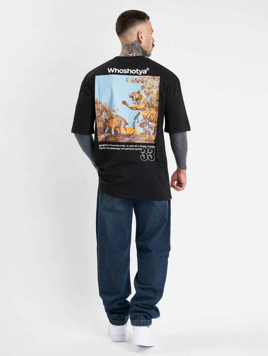 Whoshotya - Feralith - BLACK - Majica - Oversize - 3