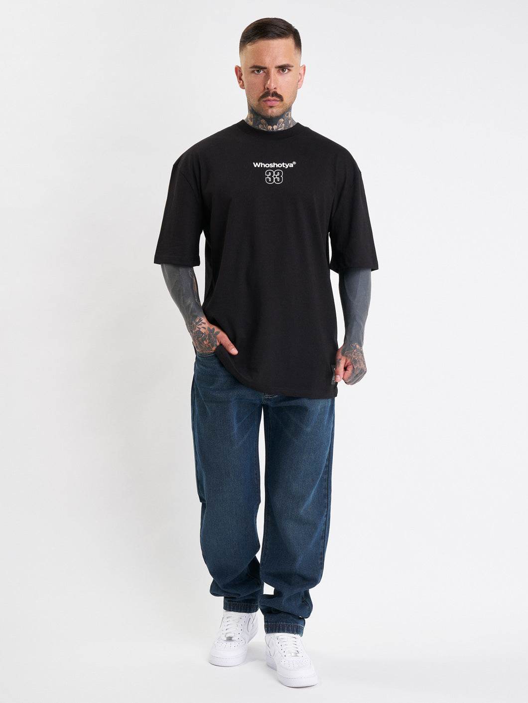 Whoshotya - Feralith - BLACK - Majica - Oversize - 5