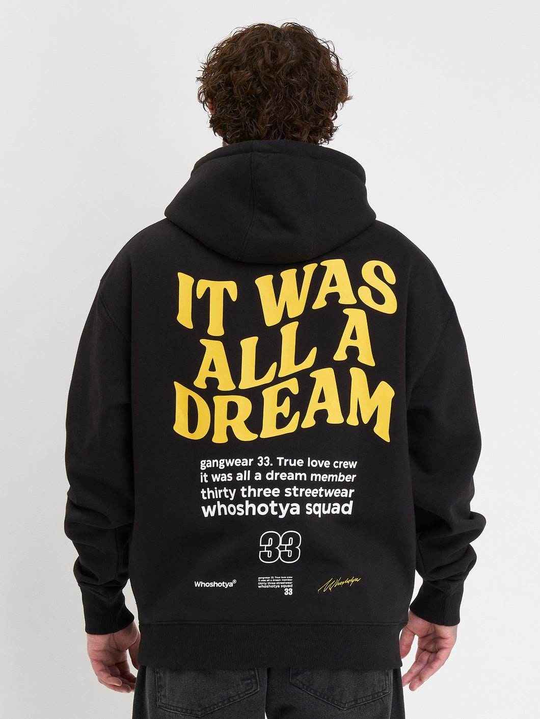Whoshotya - Dreamerz - BLACK - Dukserica Oversize