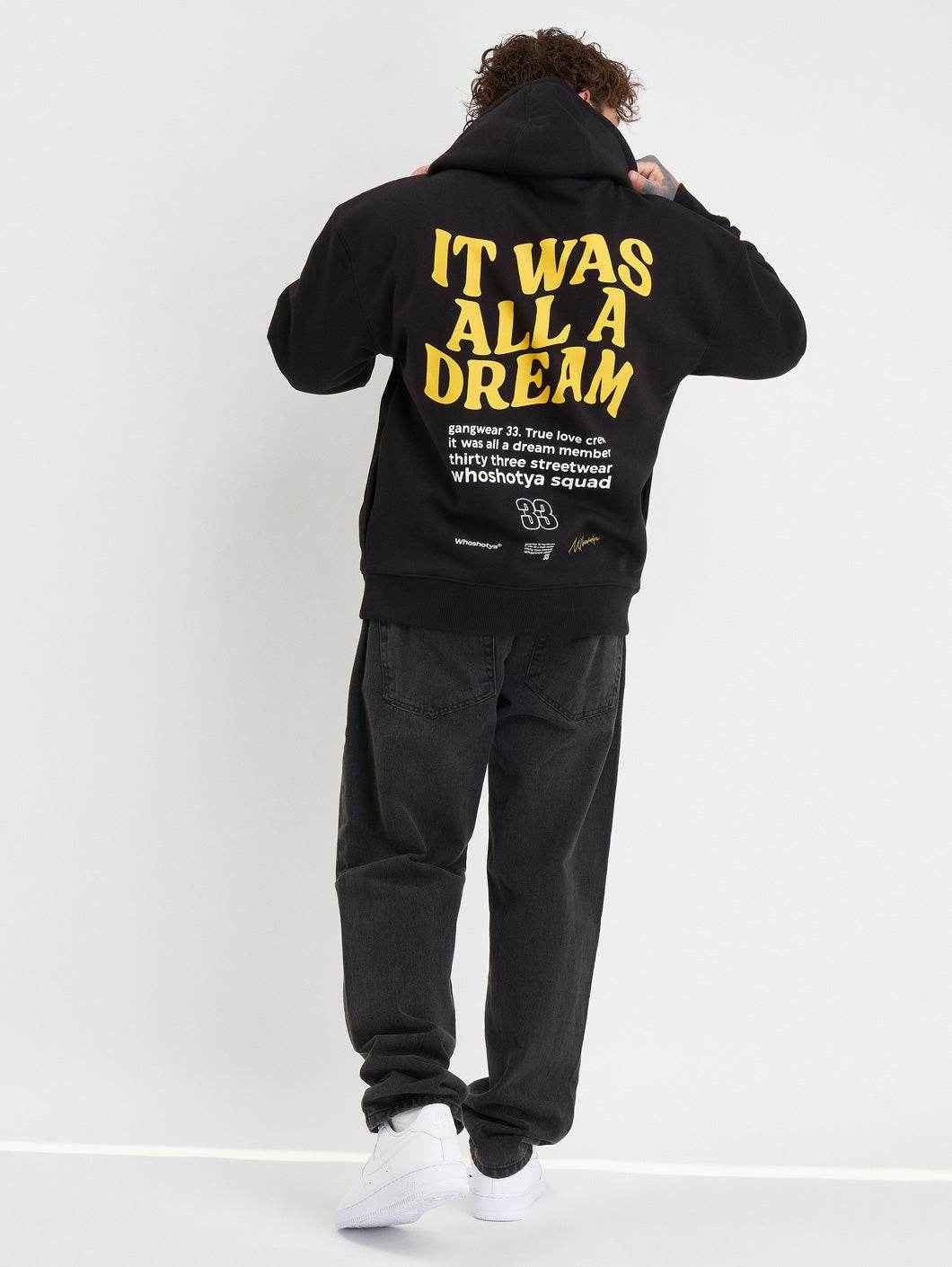 Whoshotya - Dreamerz - BLACK - Dukserica Oversize - 5
