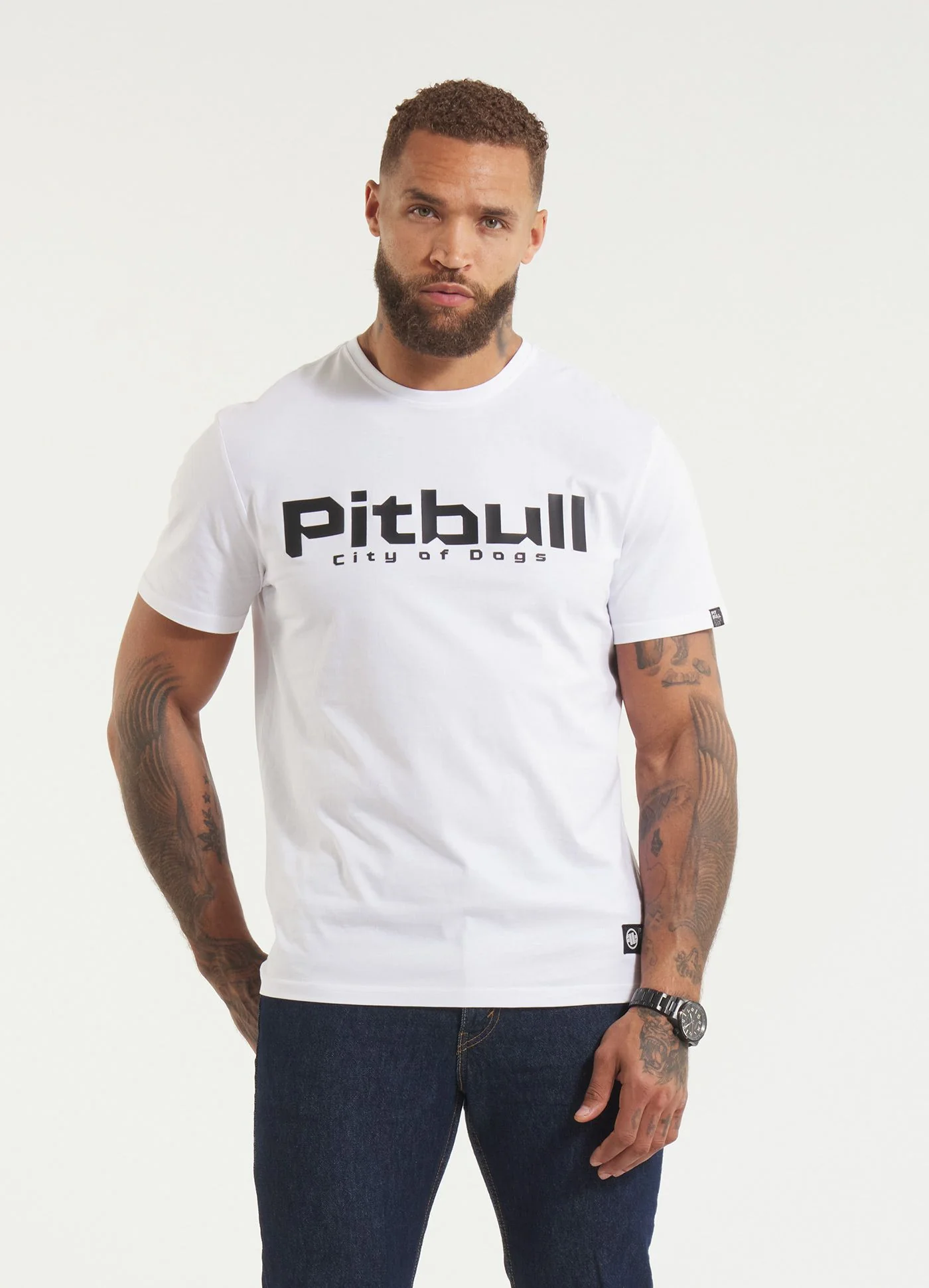Pitbull - CITY OF DOGS - WHITE - Majica - 2