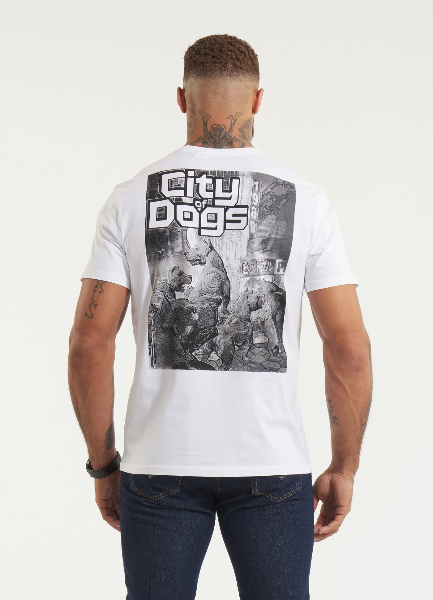 Pitbull - CITY OF DOGS - WHITE - Majica - 3