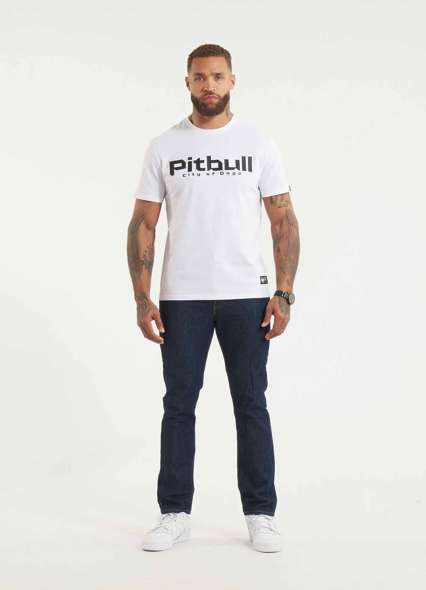 Pitbull - CITY OF DOGS - WHITE - Majica - 4