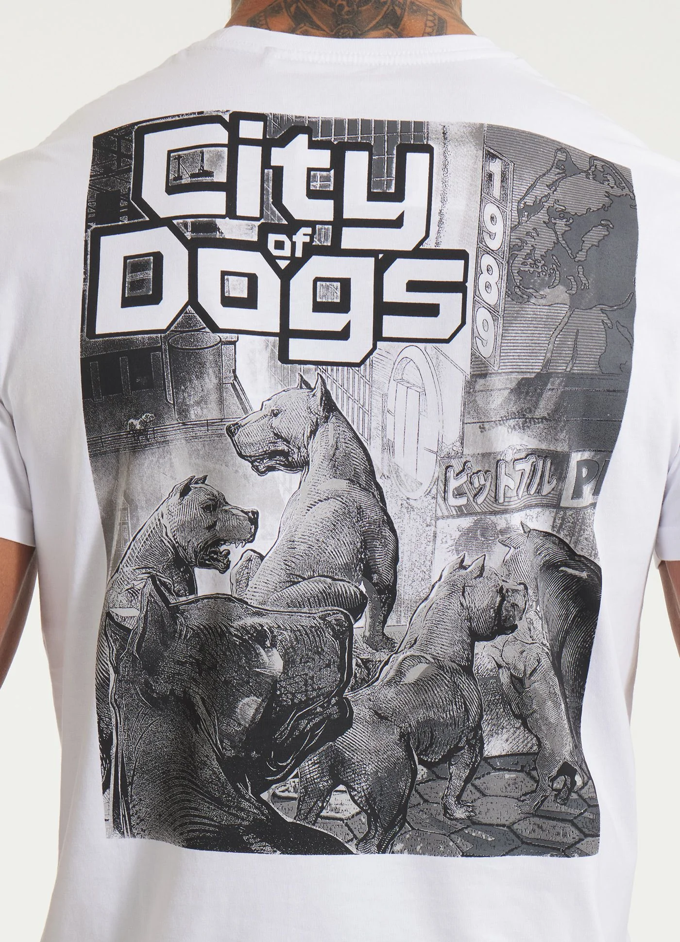 Pitbull - CITY OF DOGS - WHITE - Majica - 6