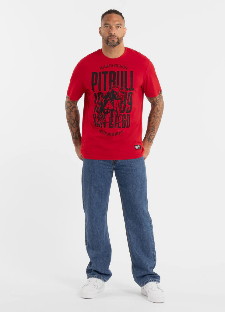 Pitbull - SAN DIEGO DOG - RED - Majica - 2