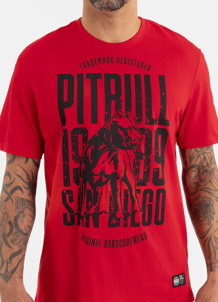 Pitbull - SAN DIEGO DOG - RED - Majica - 4
