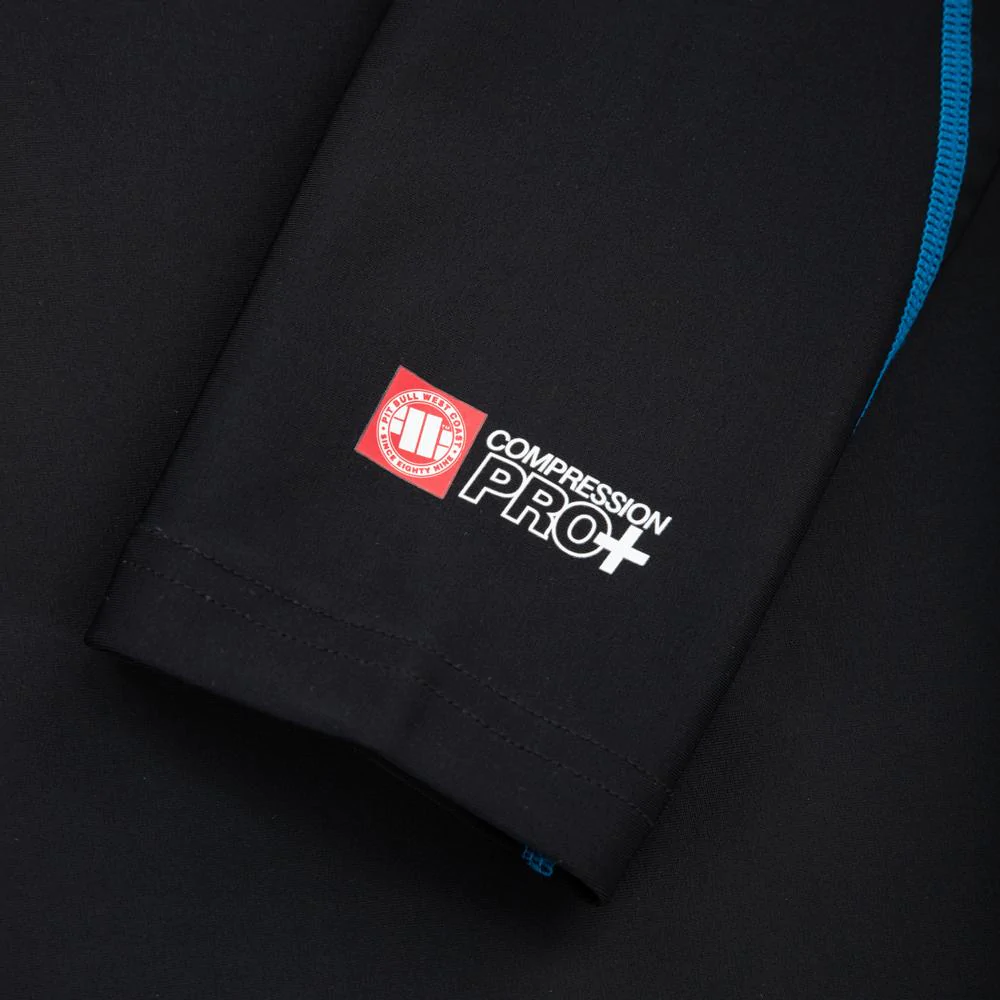 Pitbull - Compression PRO PLUS BLUE - BLACK - Rashguard - 6