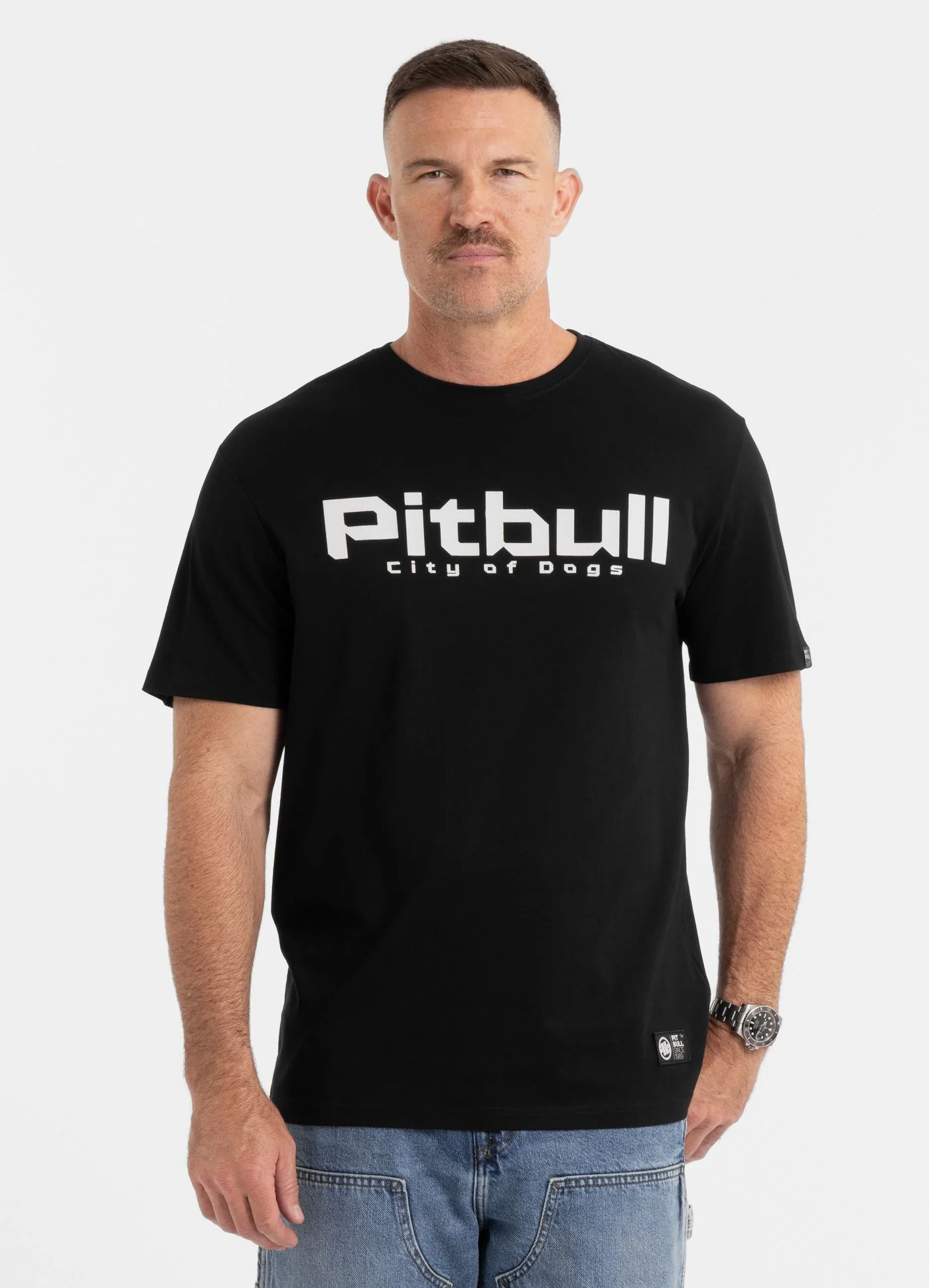 Pitbull - CITY OF DOGS - BLACK - Majica - 3
