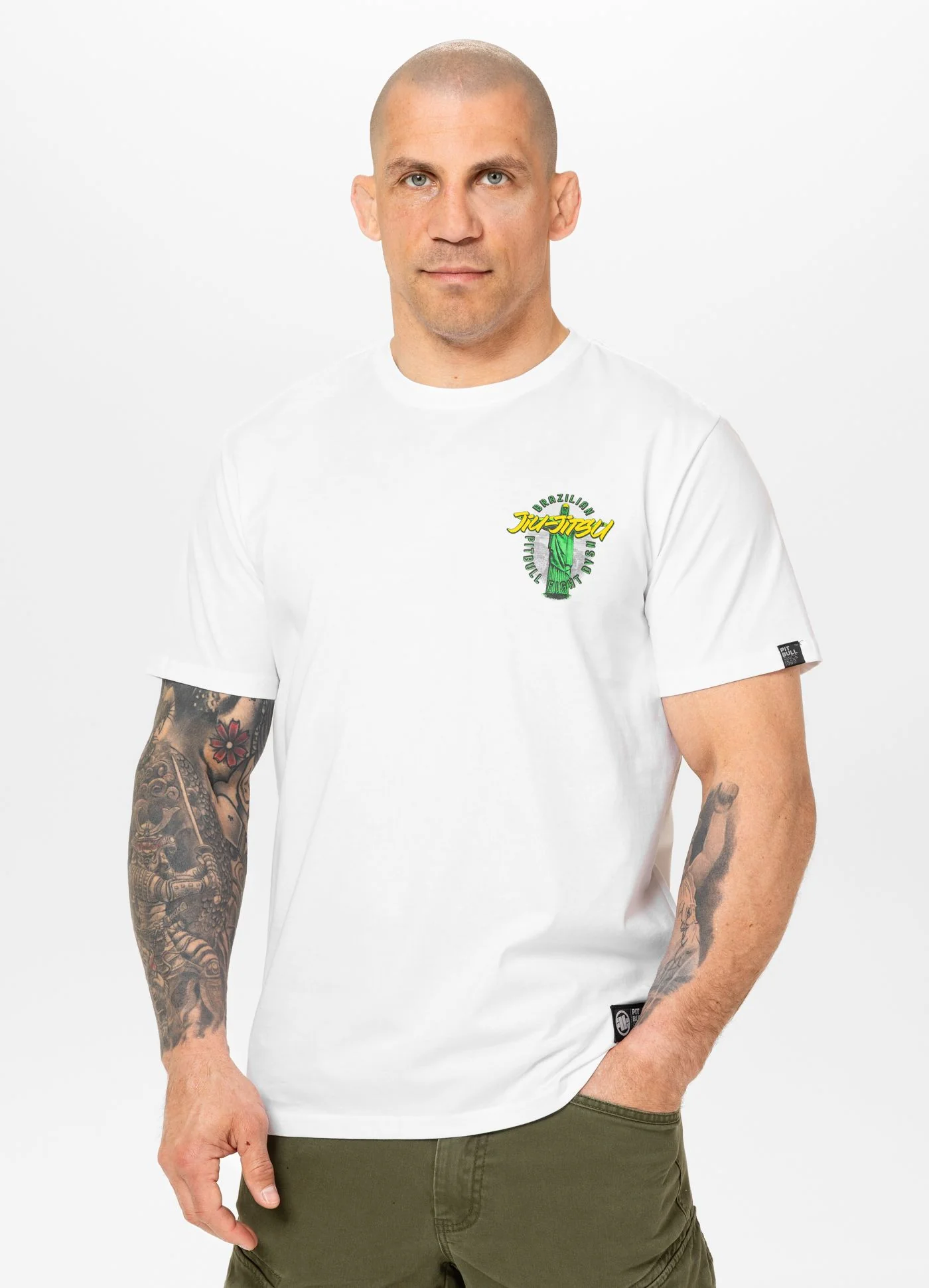 Pitbull - BJJ FIGHT DVSN - WHITE - Majica - 8