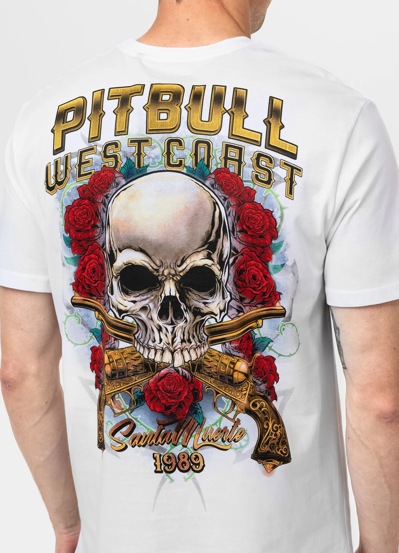 Pitbull - SANTA MUERTE - WHITE - Majica - 7