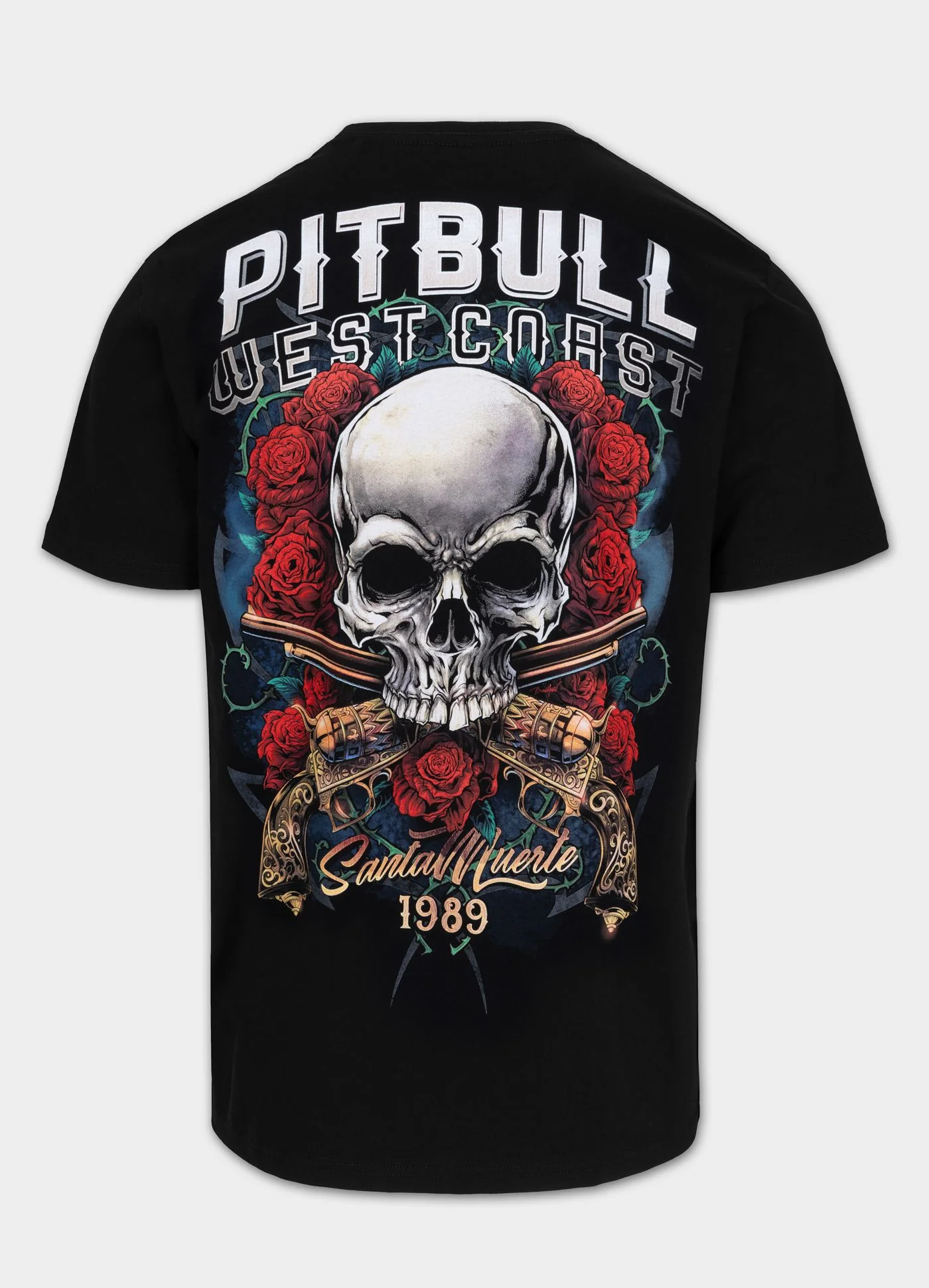 Pitbull - SANTA MUERTE - BLACK - Majica