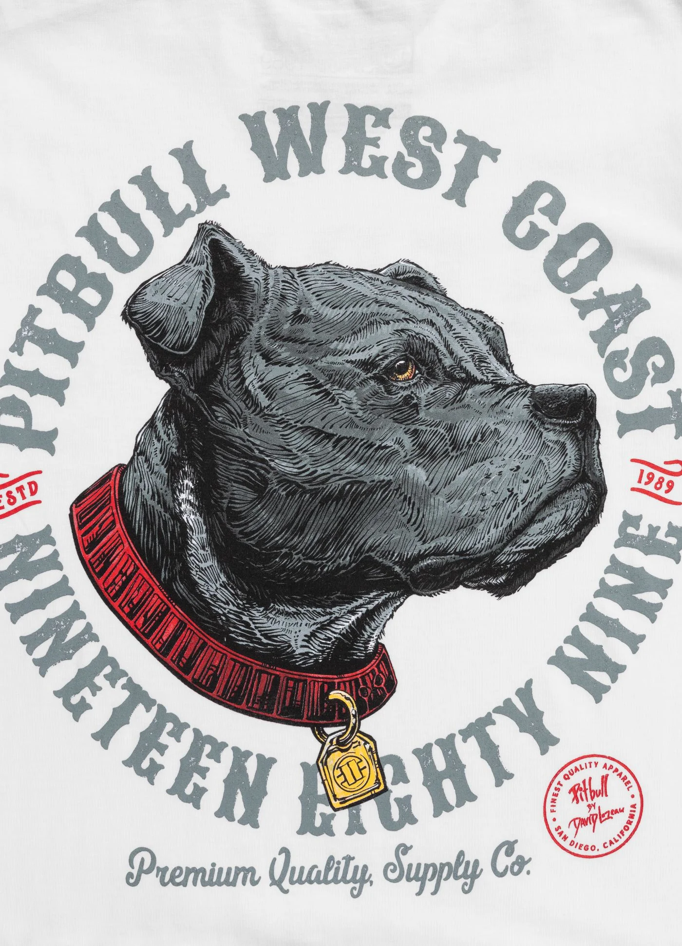 Pitbull - STRENGTH & RESPECT - WHITE - Majica - 8