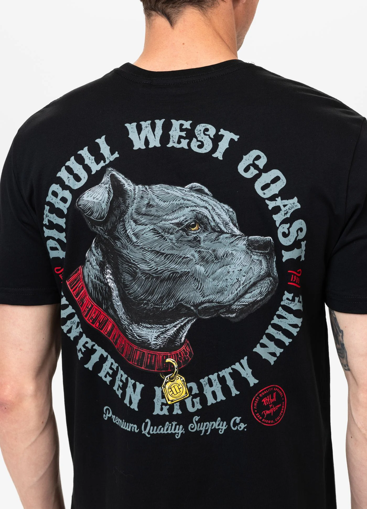 Pitbull - STRENGTH & RESPECT - BLACK - Majica - 7