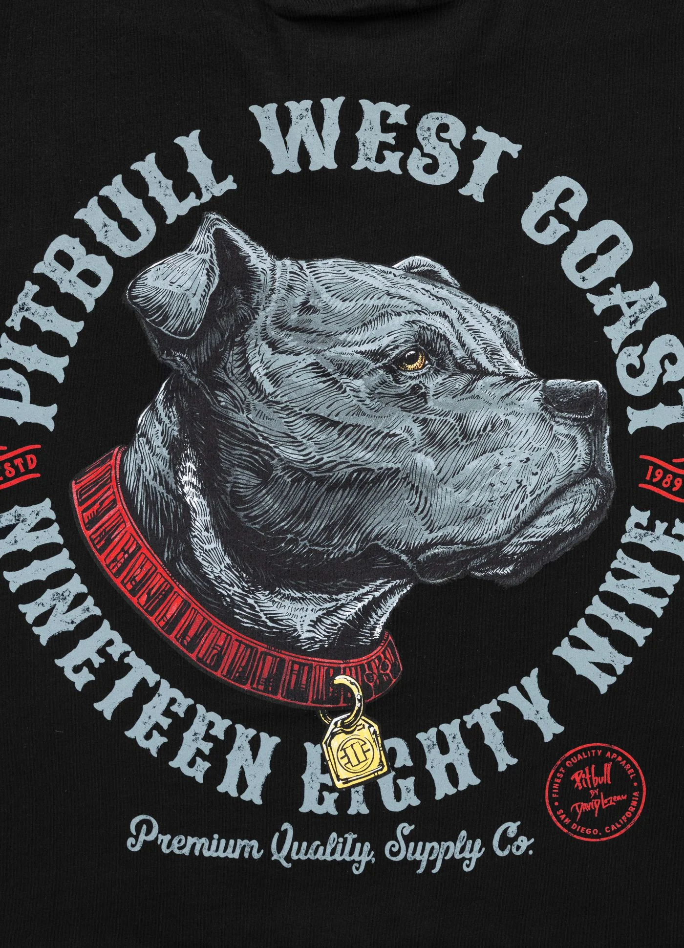 Pitbull - STRENGTH & RESPECT - BLACK - Majica - 8