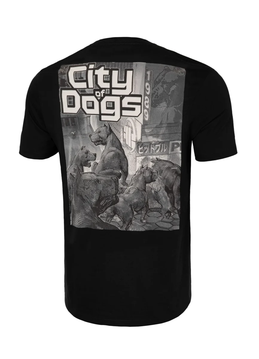 Pitbull | CITY OF DOGS | BLACK | Majica