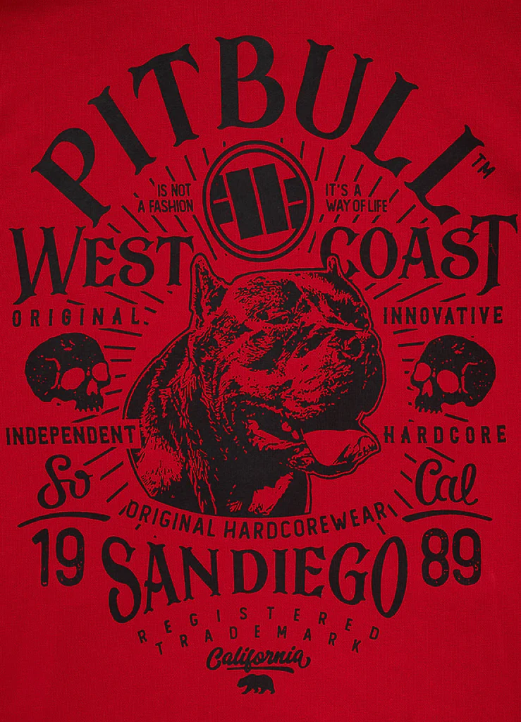 Pitbull | SAN DIEGO 89 | RED | Dukserica