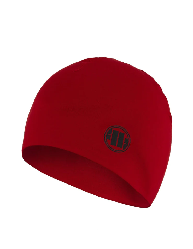 PitBull | Beanie SMALL LOGO | Red | Kapa