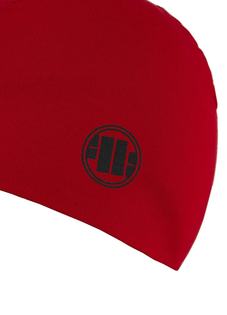 PitBull | Beanie SMALL LOGO | Red | Kapa