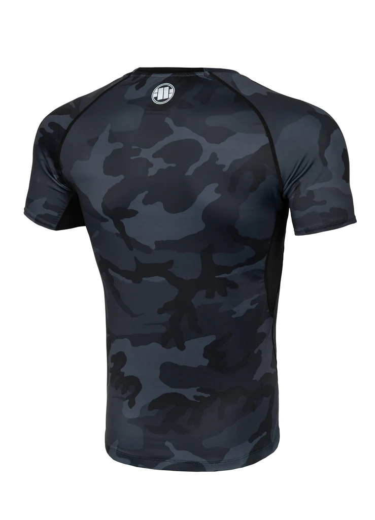 Pitbull | SMALL LOGO | Black Camo | Rashguard