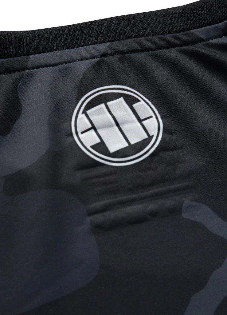 Pitbull | SMALL LOGO | Black Camo | Rashguard