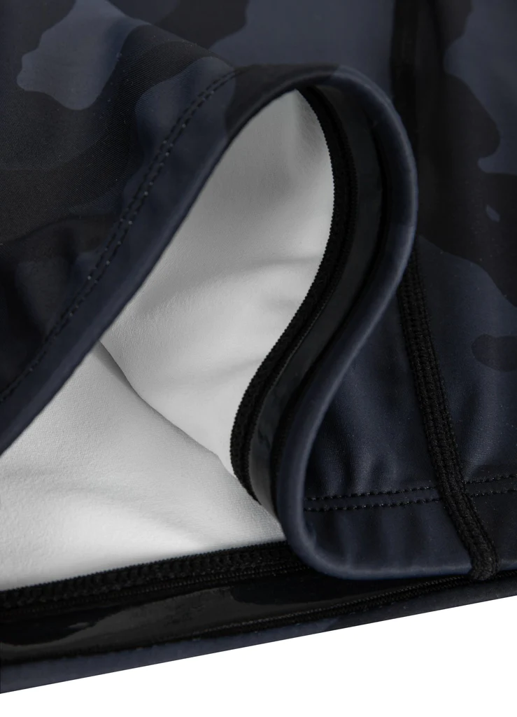 Pitbull | SMALL LOGO | Black Camo | Rashguard