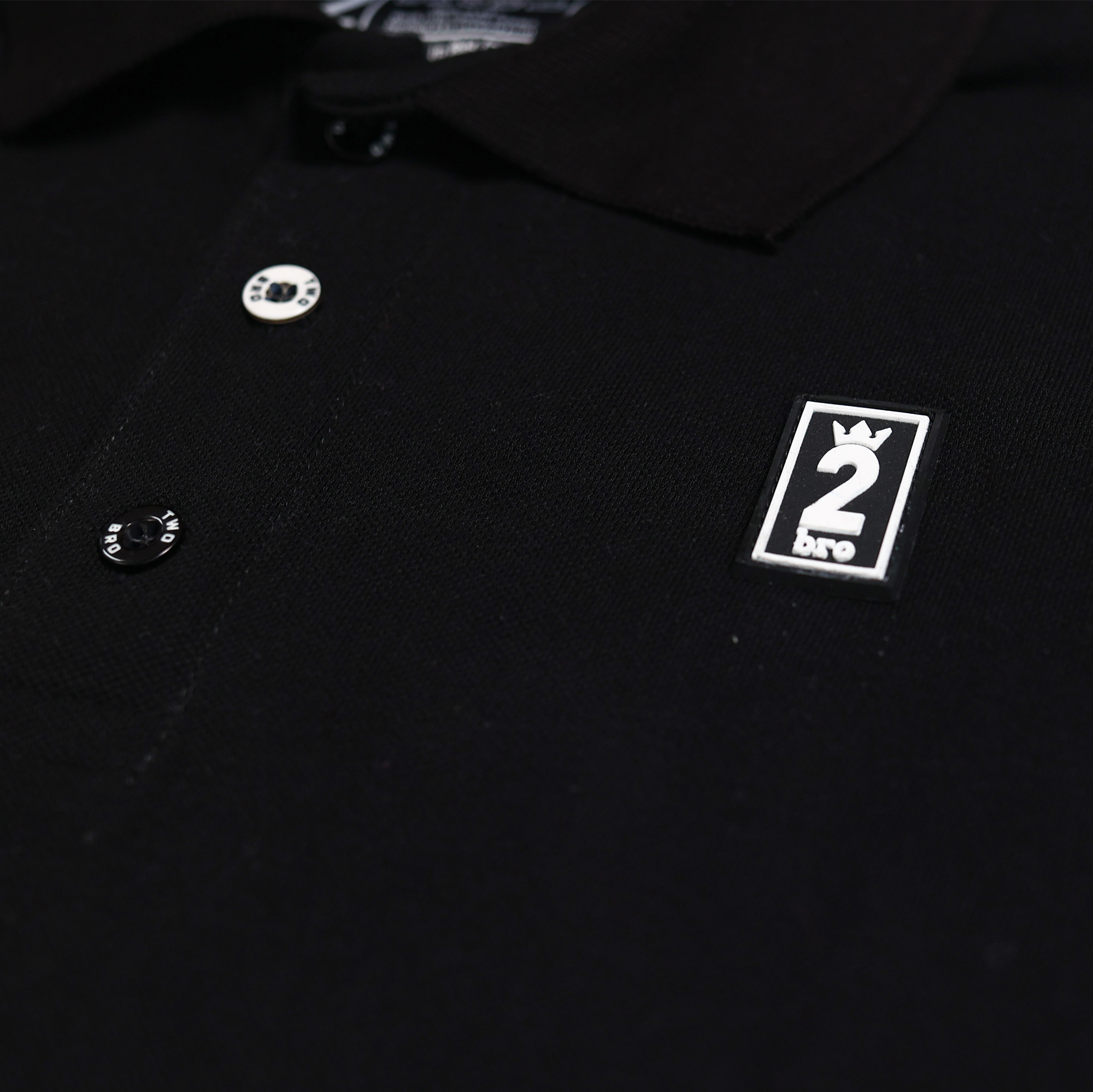 2bro | LOGO | BLACK - w.b. | Polo Majica
