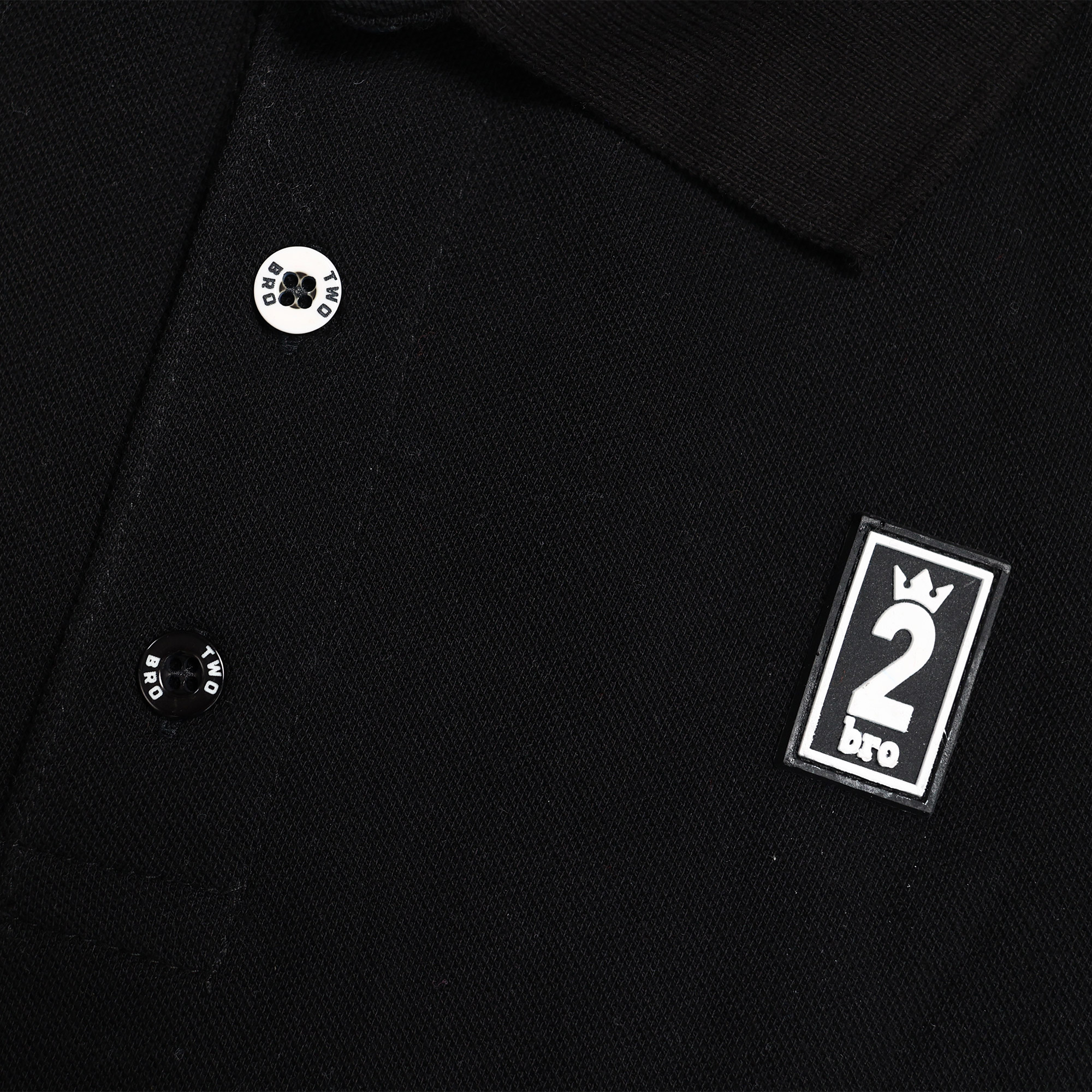 2bro | LOGO | BLACK - w.b. | Polo Majica
