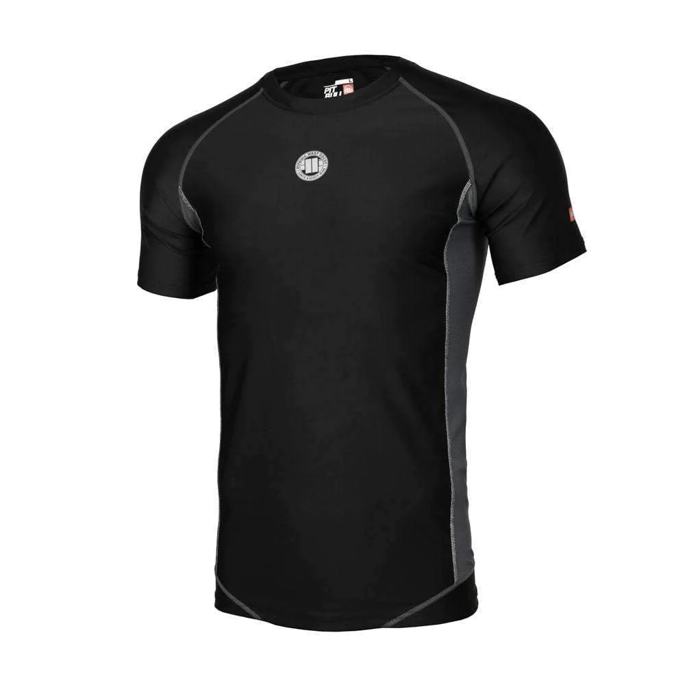 Pitbull | PRO PLUS SMALL LOGO | BLACK| Rashguard