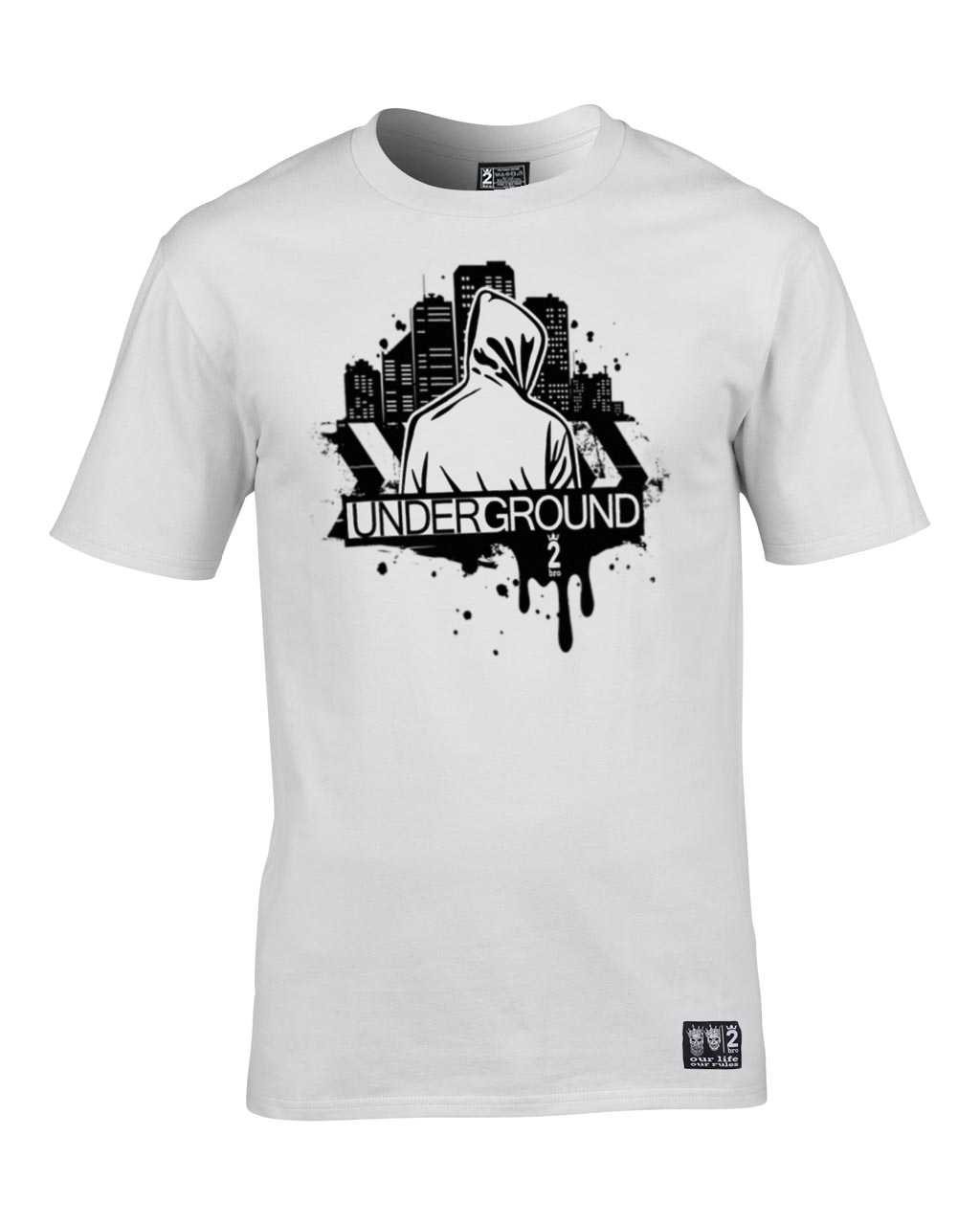 2bro | GHETTO | WHITE | Majica