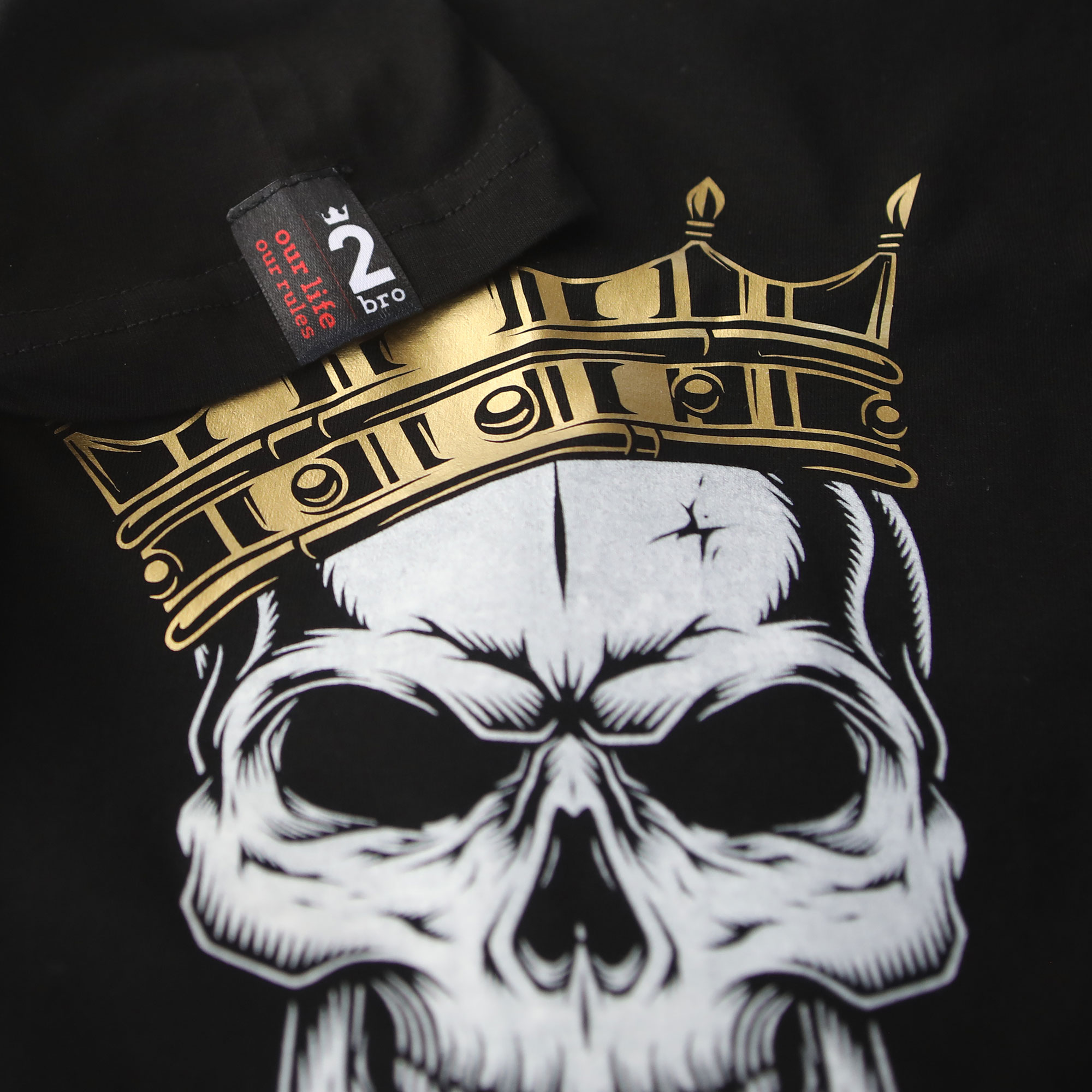2bro | KING SKULL | BLACK | Majica