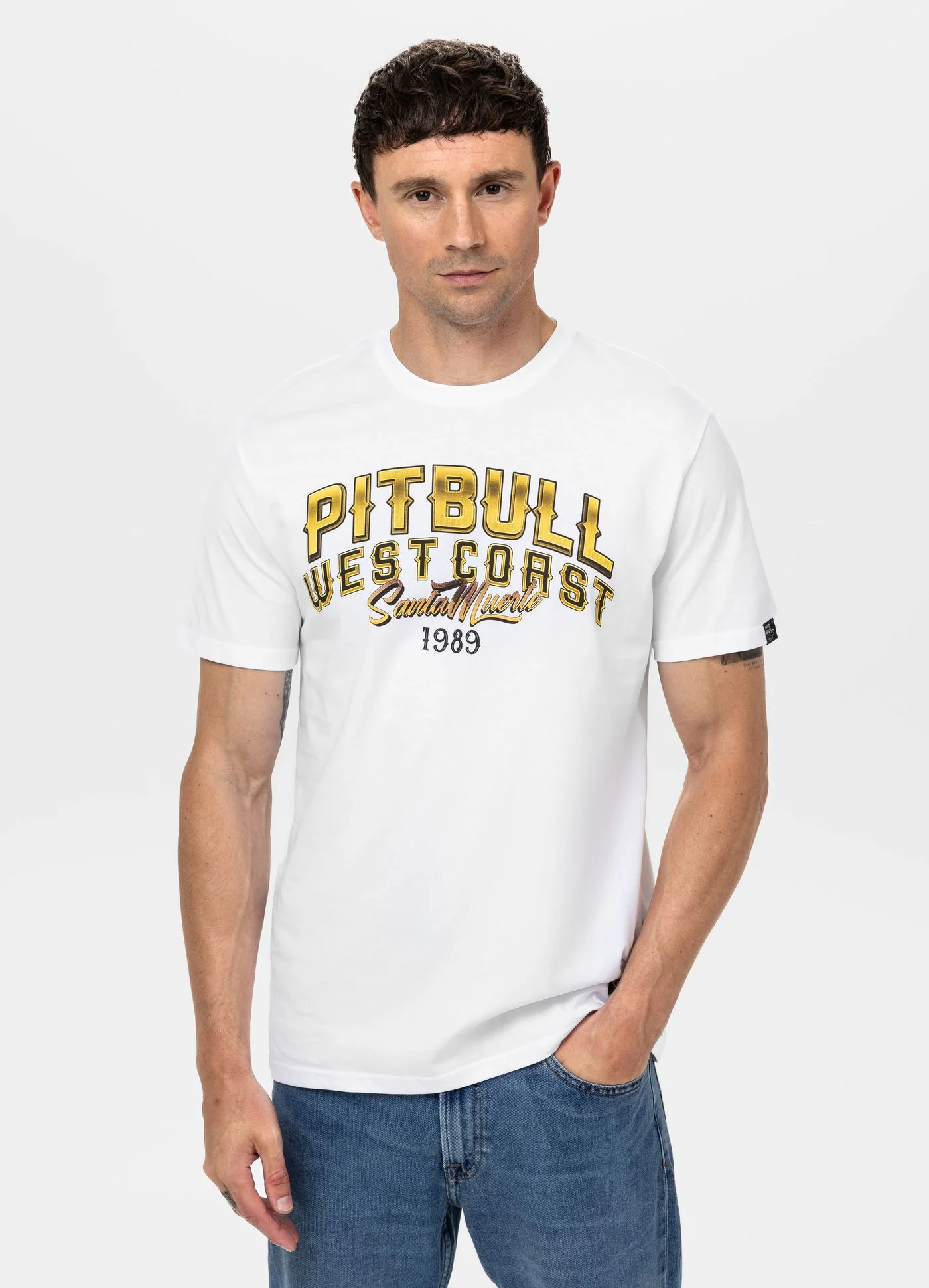 Pitbull | SANTA MUERTE | WHITE | Majica