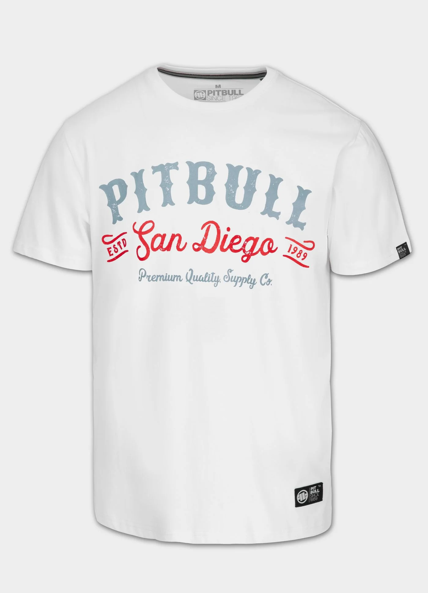 Pitbull | STRENGTH & RESPECT | WHITE | Majica