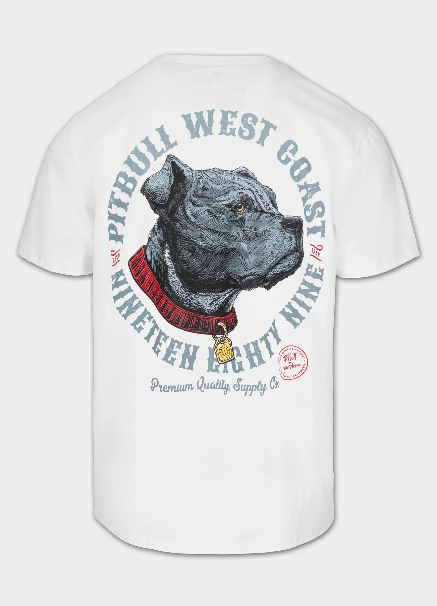 Pitbull | STRENGTH & RESPECT | WHITE | Majica