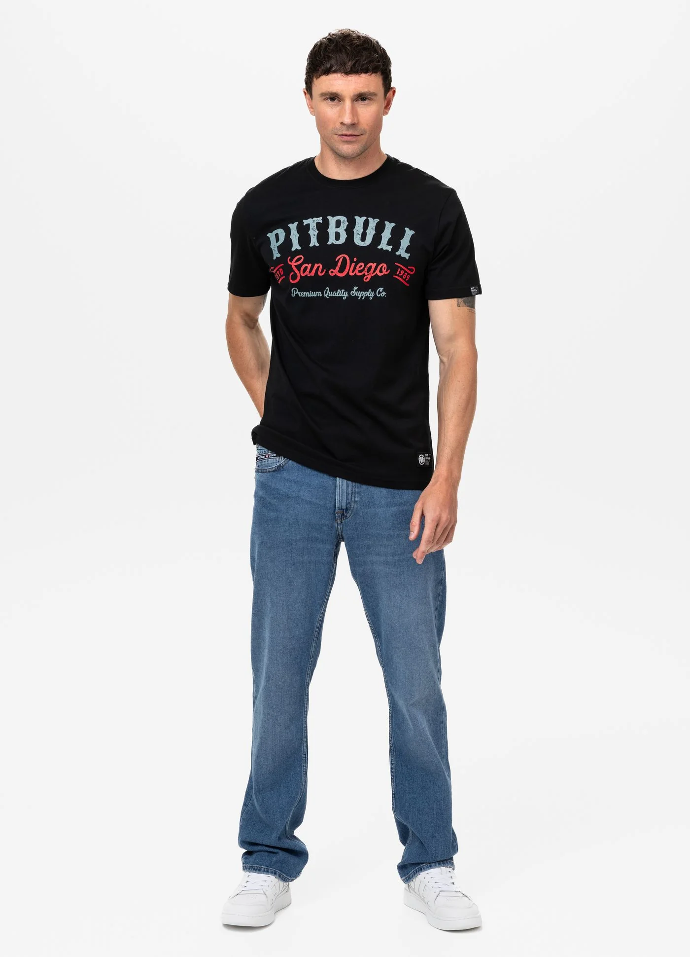 Pitbull | STRENGTH & RESPECT | BLACK | Majica
