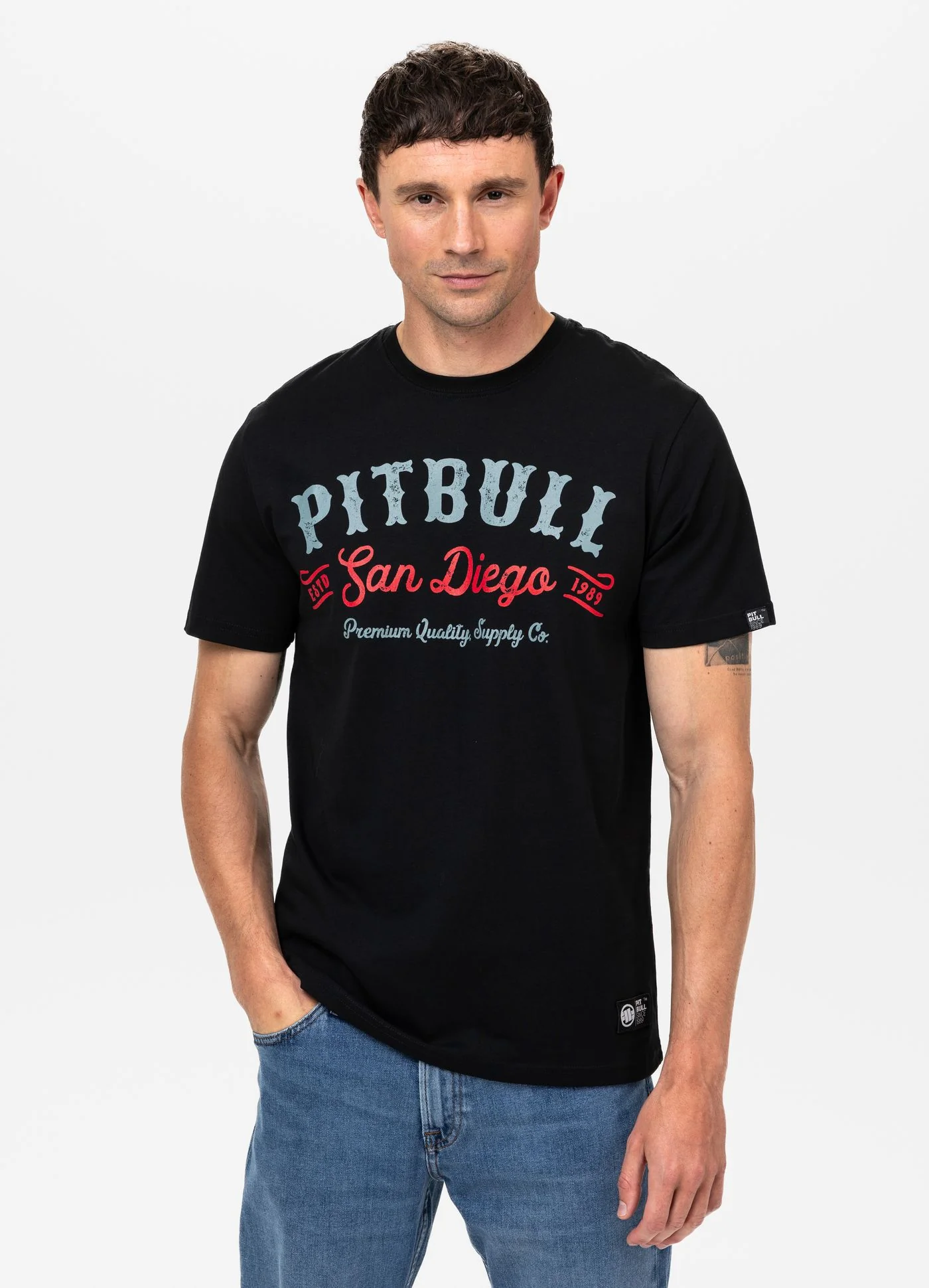 Pitbull | STRENGTH & RESPECT | BLACK | Majica