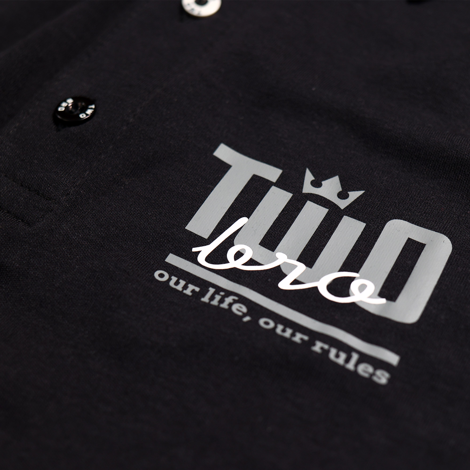 2bro | TWO | BLACK - w.b. | Polo Majica