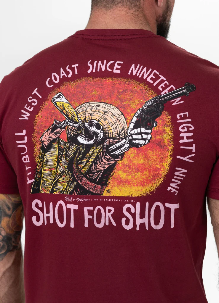 Pitbull | SHOT FOR SHOT | Burgundy | Majica